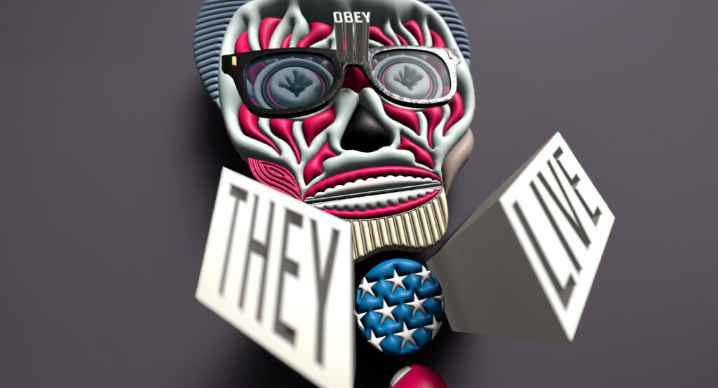 Creating an animated poster for the movie They Live.